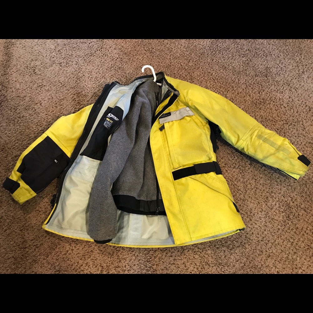 Jacket with a fleece liner